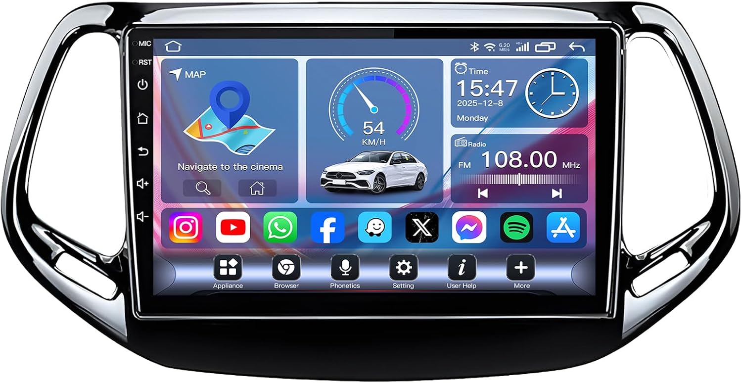 Fortdows 8-core 10-inch Compass Android radio